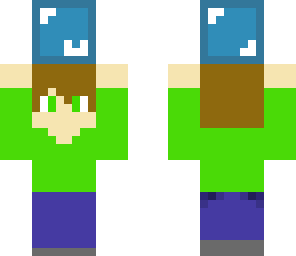 boy holding diamond block