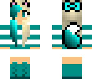 blue cat girl