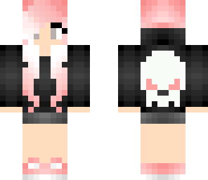 pink haired skull girl