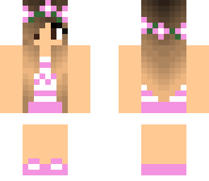 pretty in pink spring girl