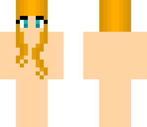 orange hair girl skin base