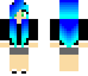 blue kitty girl