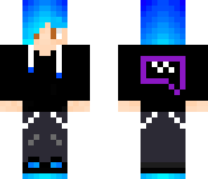 bloo haired guy