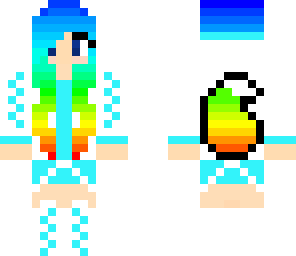 rainbow hair wolf