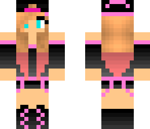 tomgirl with pink shaded hair