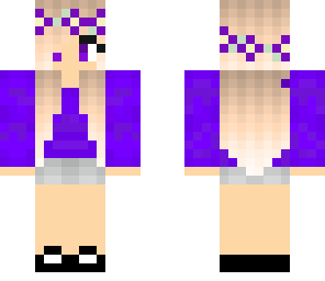 purple flower girl