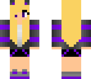 purple neko girl
