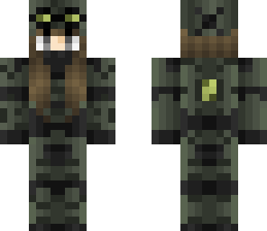 army heavy suit girl