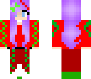 purple christmas skin