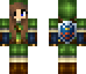 link girl with headphones