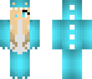 blue dino girl