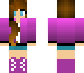 purple ponytail girl