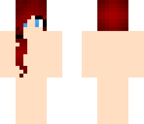red hair side ponytail girl base