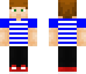 white and blue stripes