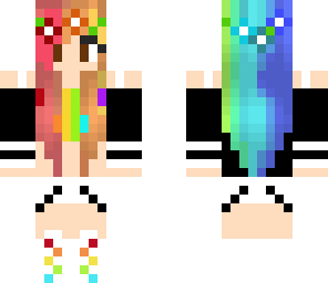 rainbow flower girl