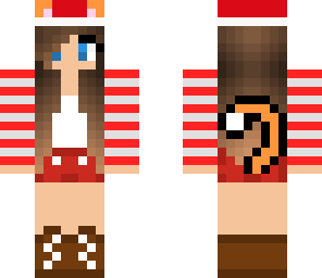 christmas kitty cat girl