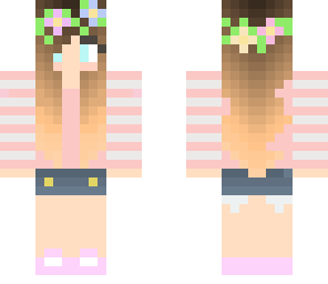 ombre flower crown girl