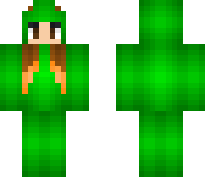 girl in frog suit