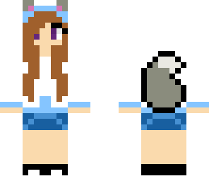 wolf girl blue