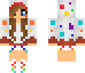 coloured cake girl