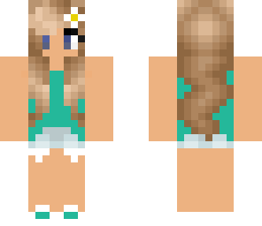 teal flower girl