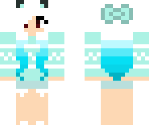 ombre cat girl