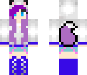 wolf girl purple