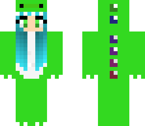 green dino girl