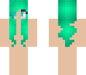 teal hair base skin