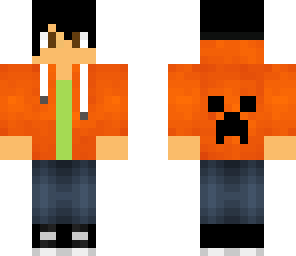 orange hoodie