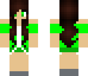 girl lime green