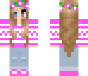pink winter girl