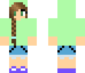 teal hoodie girl