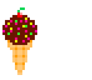 ice cream cone - chocolate - 20 likes