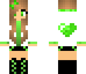 green heart girl
