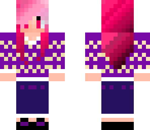 pink hair girl
