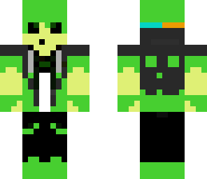 slime boy with headphones