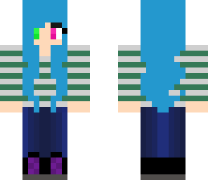 girl with blue hair