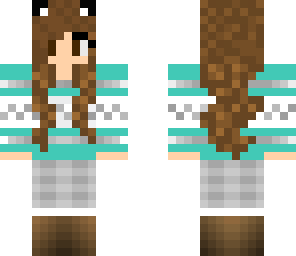 teal winter girl
