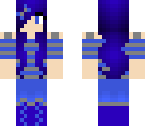 dark blue hair