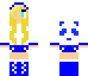 blue panda girl
