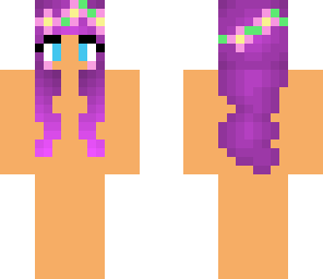 tumblr girl template with purple hair