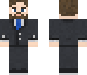 blue tie suit