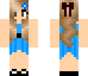 cute blue prom princess