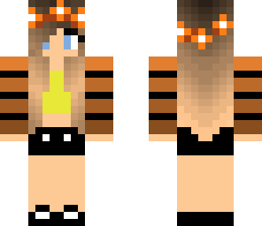 orange girl fan