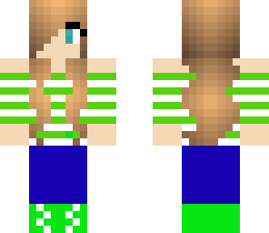 green and white stripes