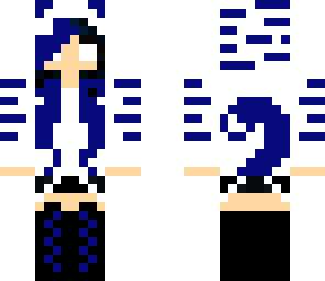 blue herobrine girl