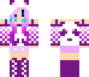 purple panda girl