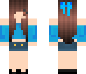 blue crop top with mittymoxx's eyes