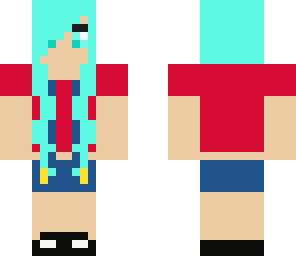 blue mario girl